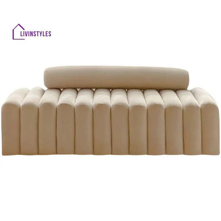 Stanislav Velvet Fabric Sofa Bench for Living Room