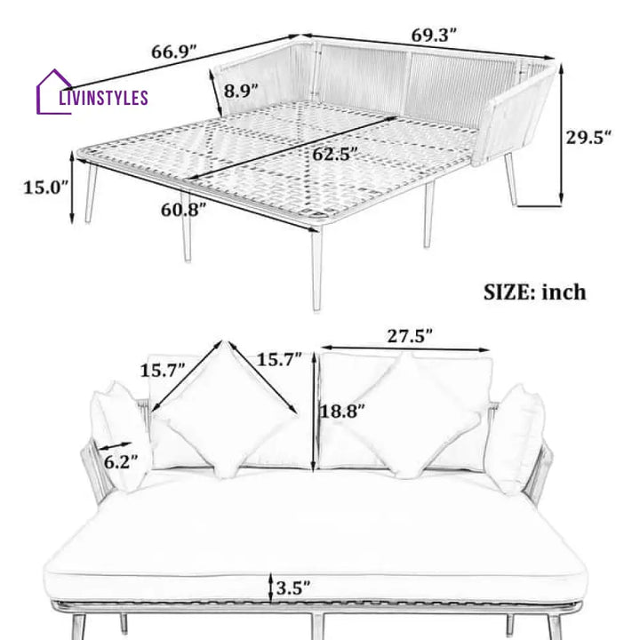 Starc Rope Outdoor Daybed/Lounger