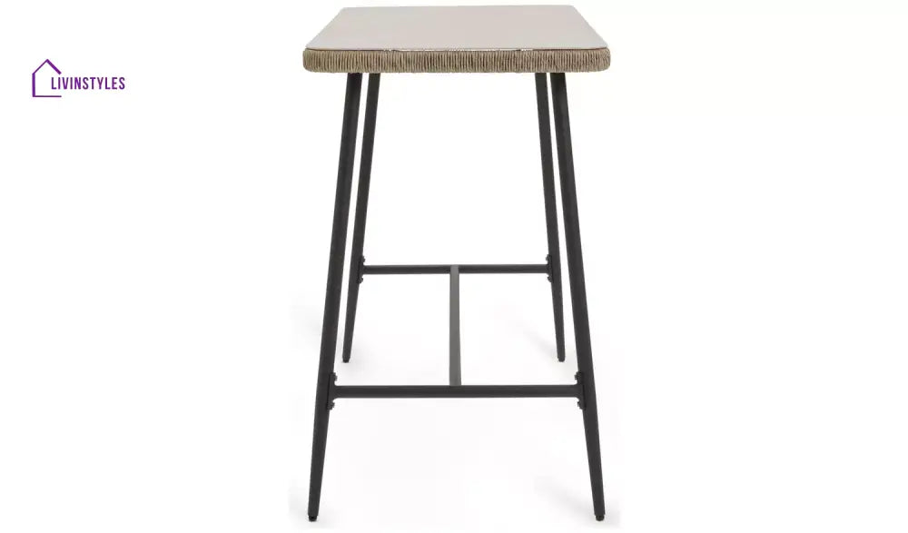Stas Outdoor Patio Bar Sets 4 Chairs and 1 Table (Light Brown) - Bar Sets