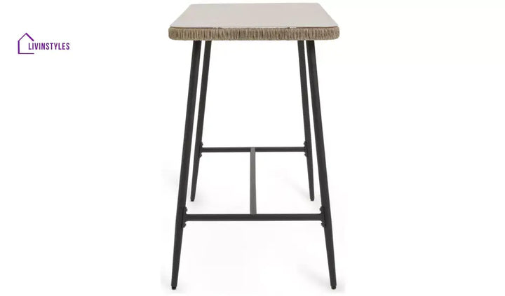 Stas Outdoor Patio Bar Sets 4 Chairs and 1 Table (Light Brown) - Bar Sets