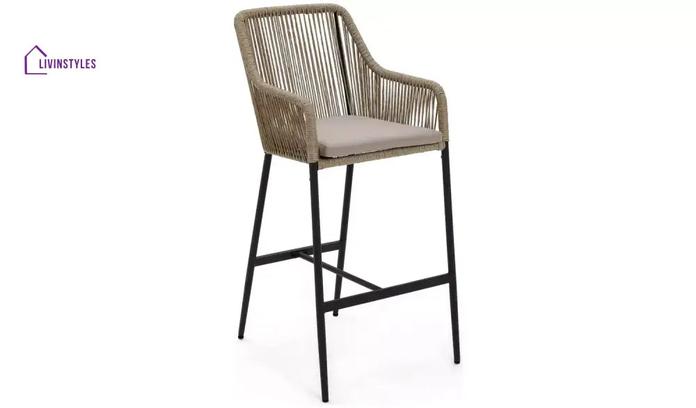 Stas Outdoor Patio Bar Sets 4 Chairs and 1 Table (Light Brown) - Bar Sets