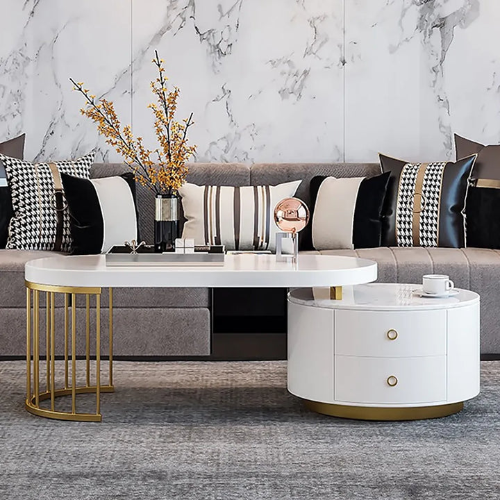 Inna Contemporary White Centre Table