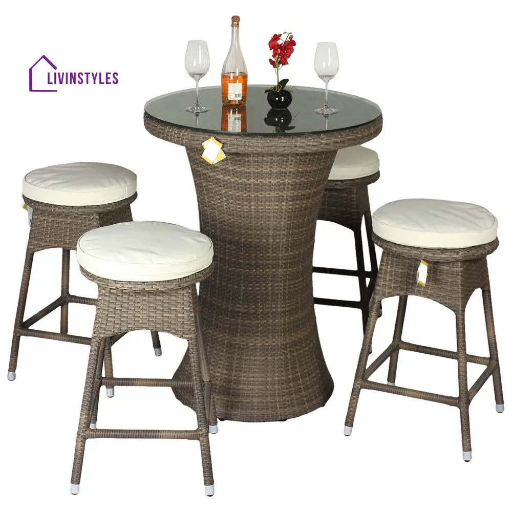 Stein Outdoor Patio Bar Sets 4 Stools and 1 Table (Capicano) - Bar Sets