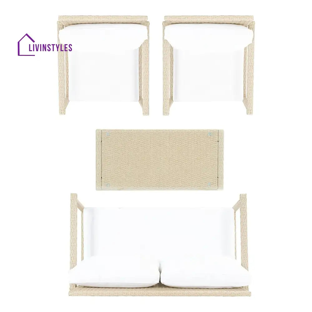 Stella 4 Pieces Patio Furniture Set Outdoor Sectional Sofa - Sofa Set