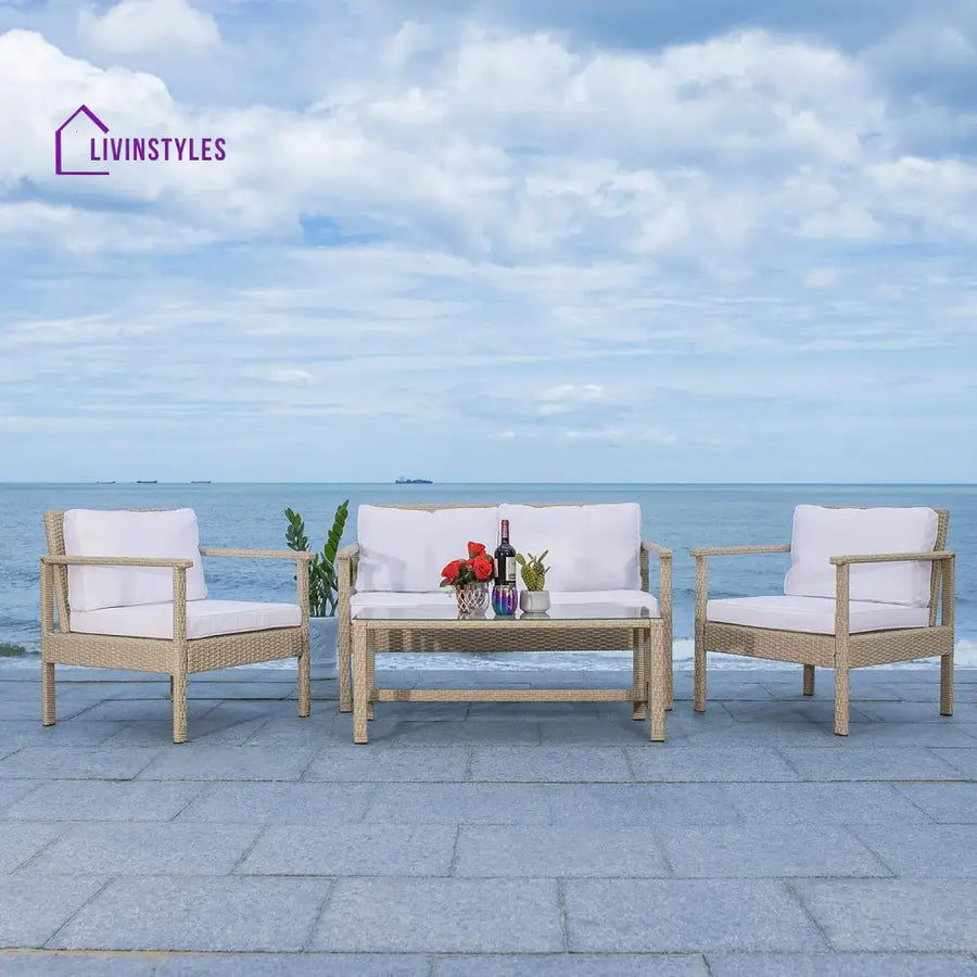 Stella 4 Pieces Patio Furniture Set Outdoor Sectional Sofa - Sofa Set