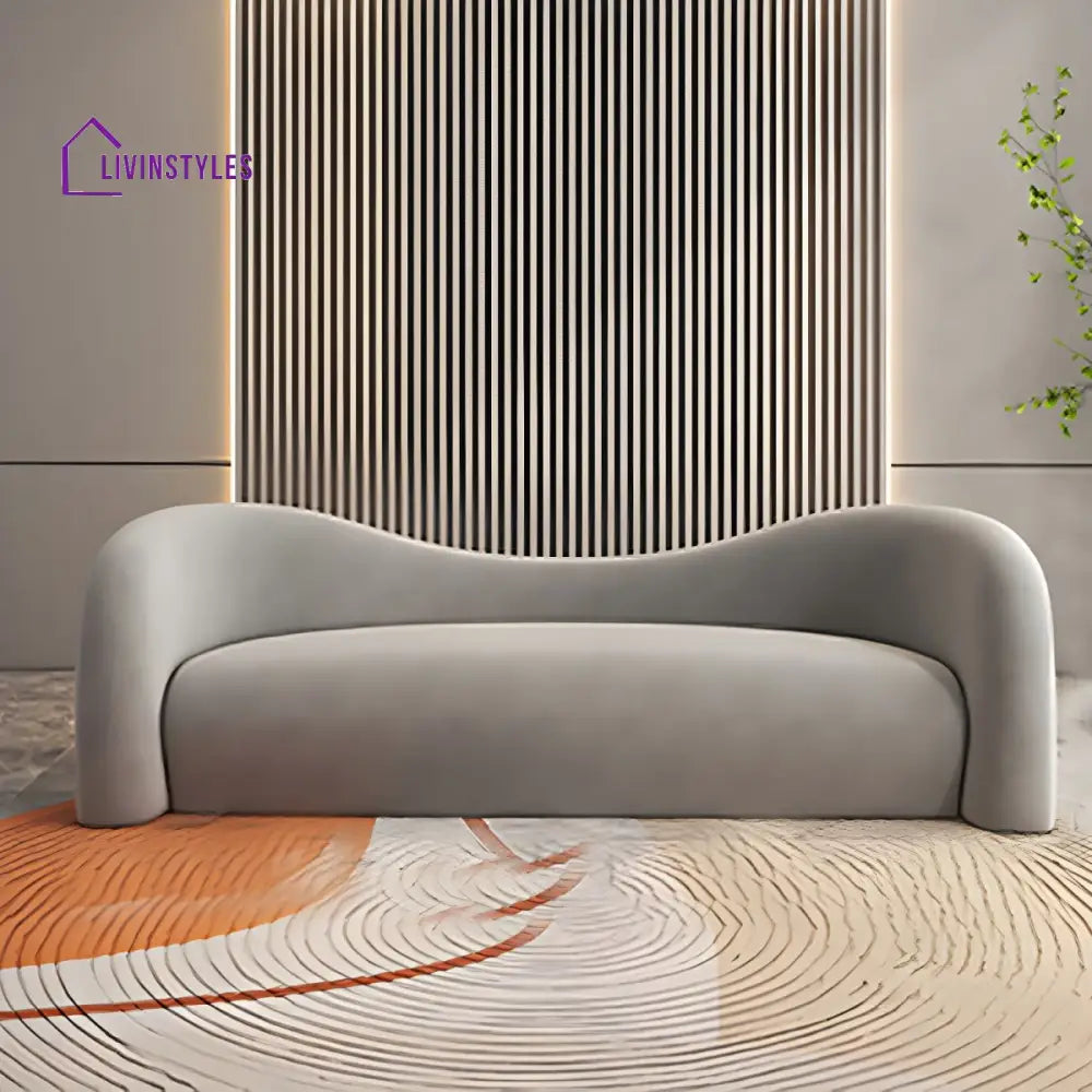 Stepan Boucle Fabric Sofa Set for Living Room | 3 + 1 + 1 Sofa Set for Living Room
