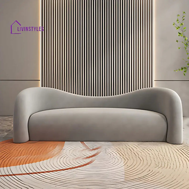 Stepan Boucle Fabric Sofa Set for Living Room | 3 + 1 + 1 Sofa Set for Living Room