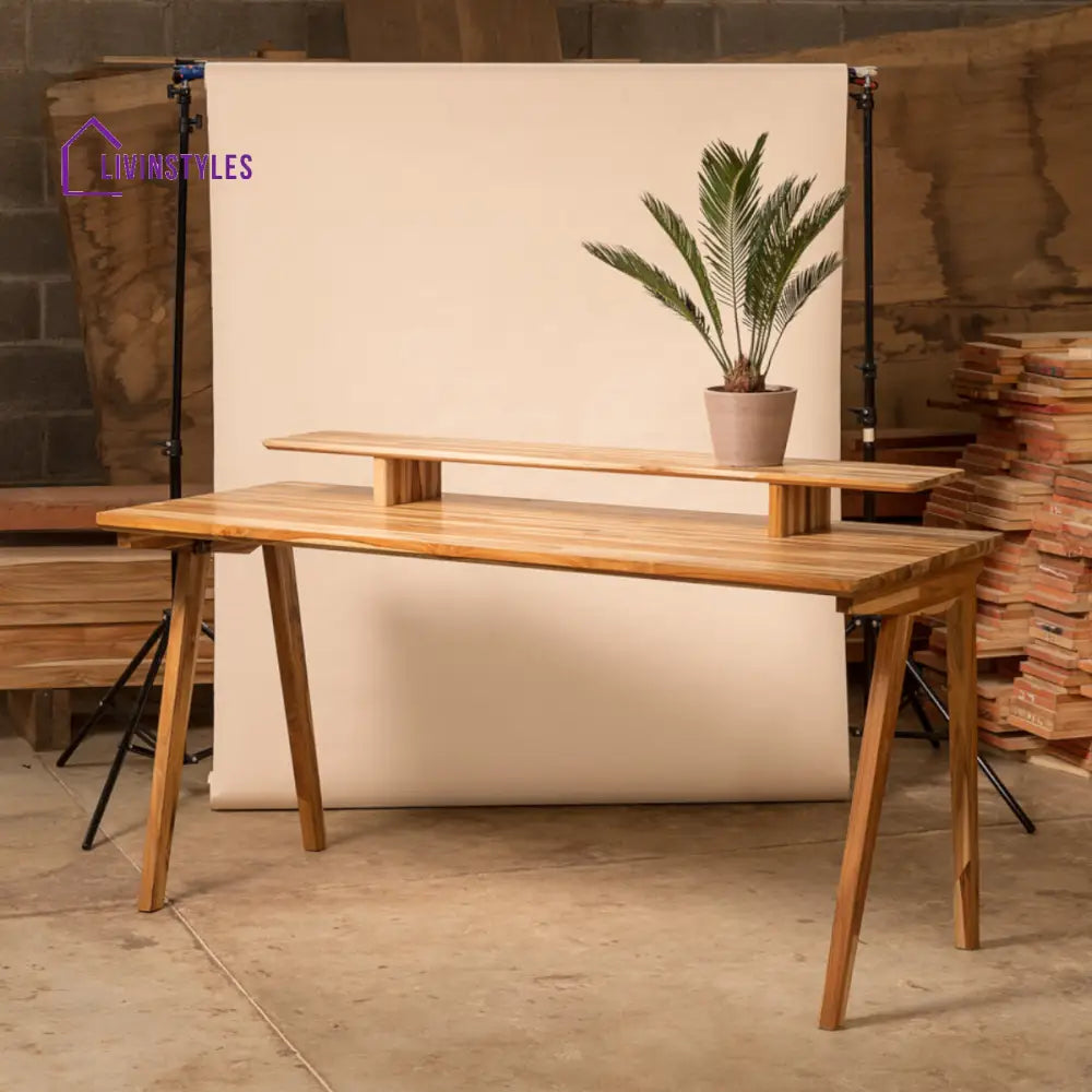 Ayman Solid Teak Wood Study Table
