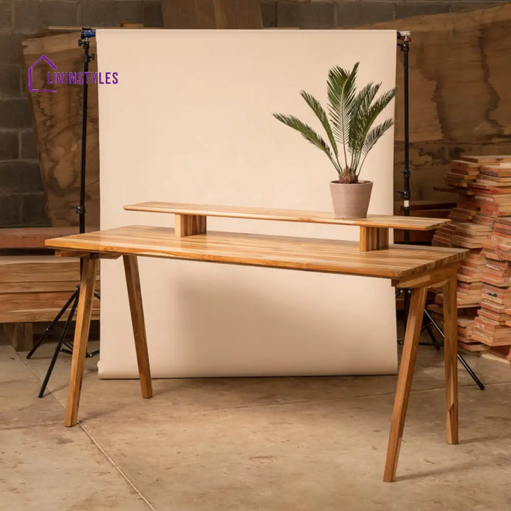 Ayman Solid Teak Wood Study Table