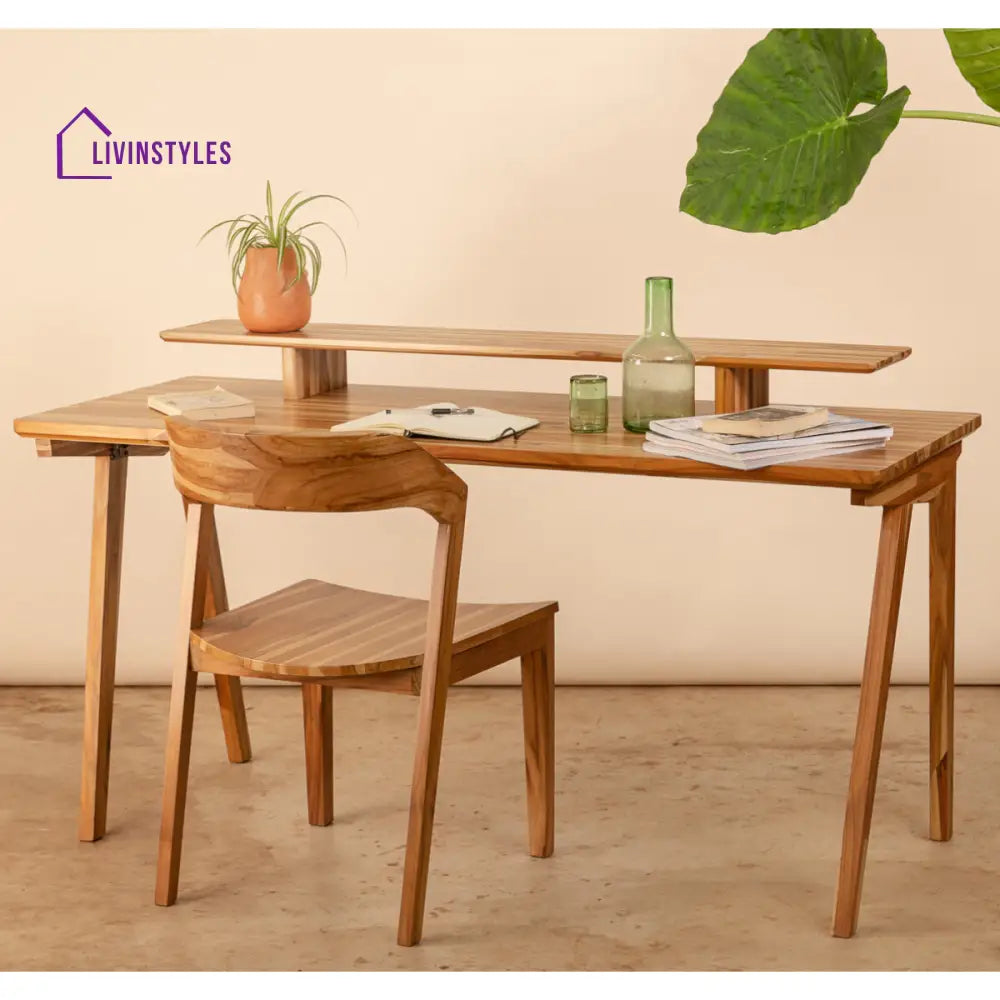 Ayman Solid Teak Wood Study Table