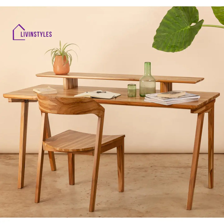 Ayman Solid Teak Wood Study Table