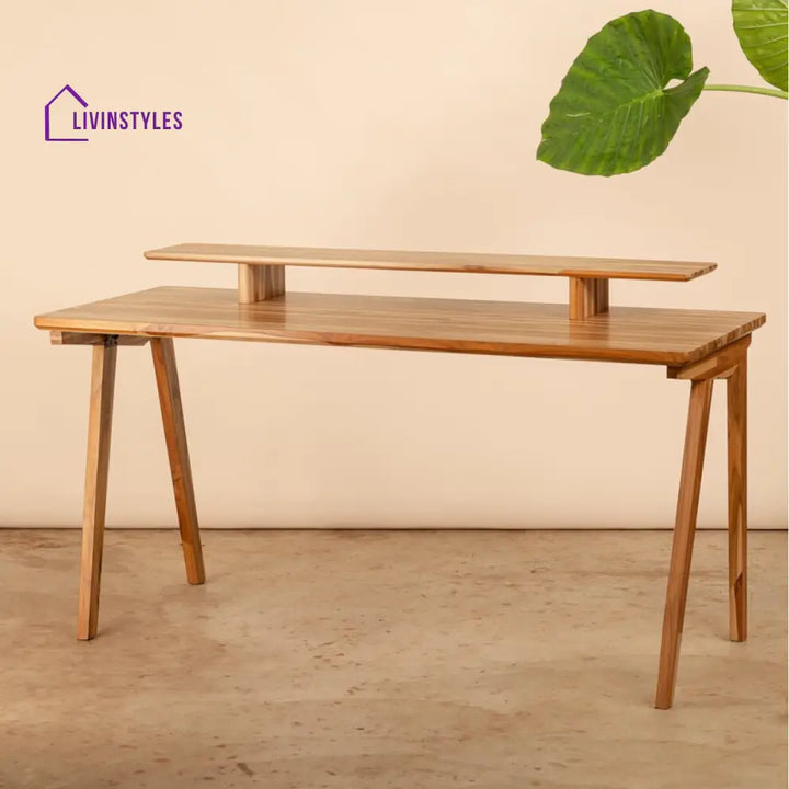 Ayman Solid Teak Wood Study Table