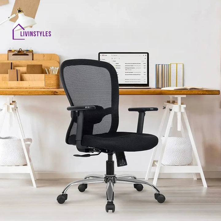 Subham Crystal V2 Mid Back Mesh Office Chair Efficient Chairs