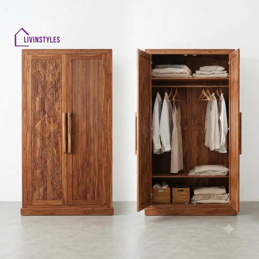 Suhani Wooden Wardrobe for Clothes | Cupboard for Clothes