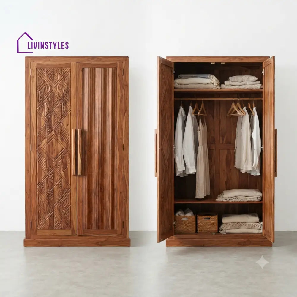Suhani Wooden Wardrobe for Clothes | Cupboard for Clothes