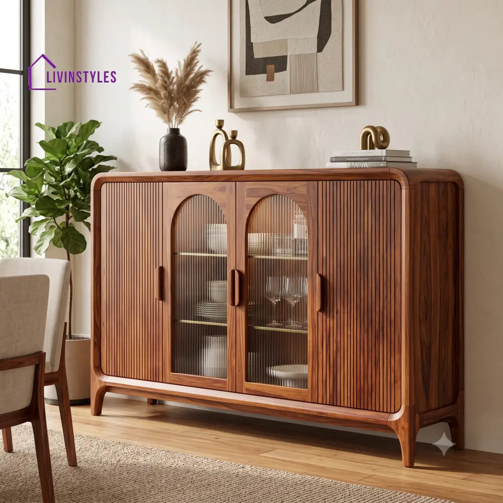 Suhasini Premium Sheesham Wood Sideboard and Cabinet for Living Room