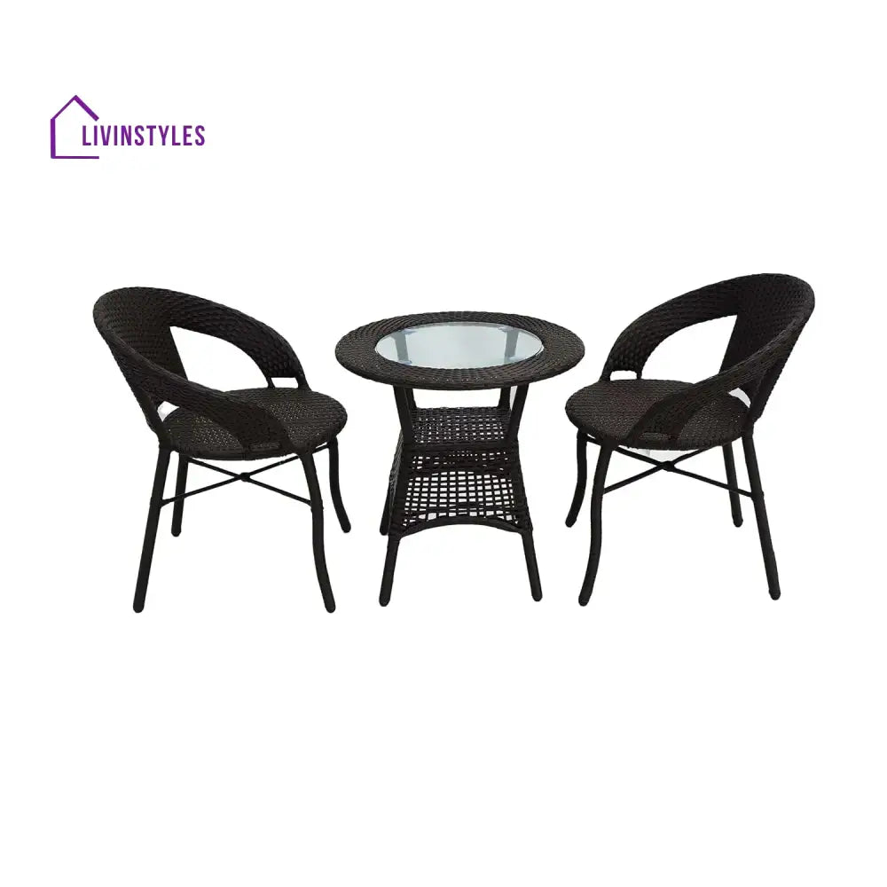Sumaya 3-Piece Outdoor Rattan Wicker Patio Bistro Set - Patio Set