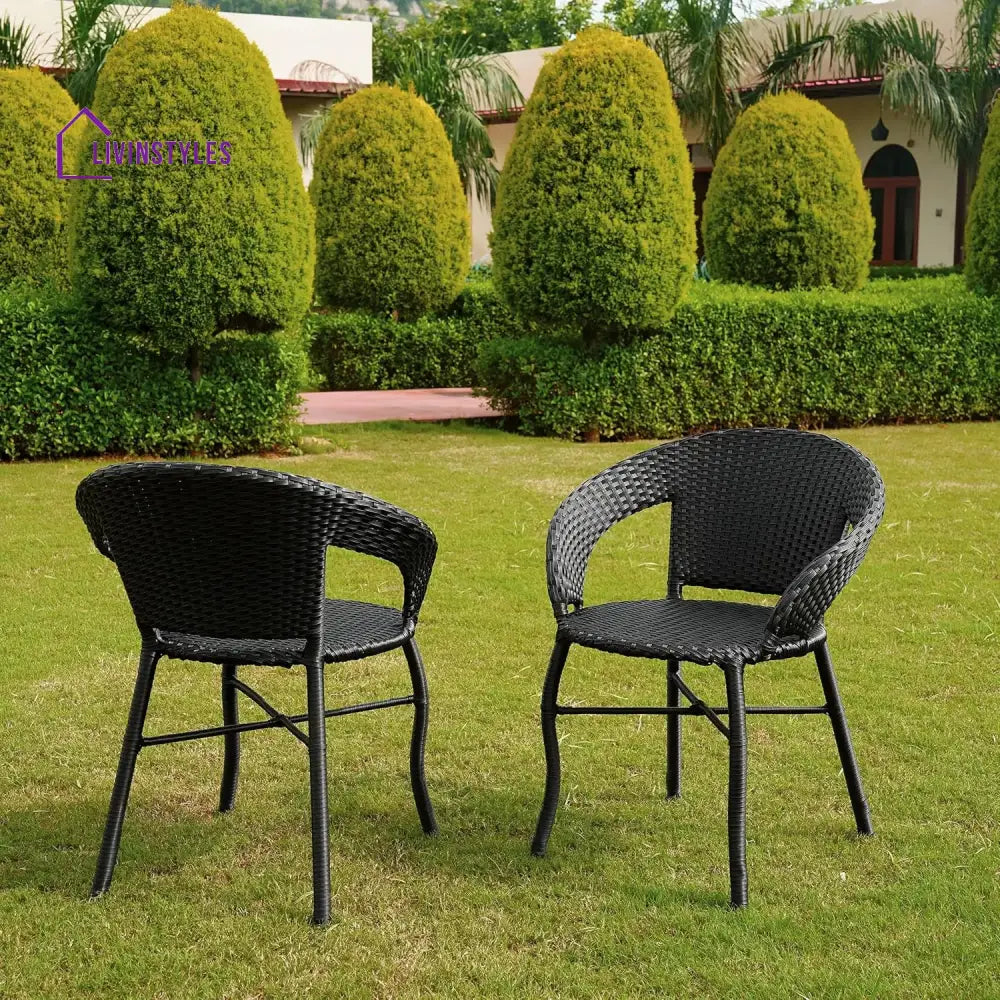 Sumire 3-Piece Outdoor Rattan Wicker Patio Bistro Set - Patio Set