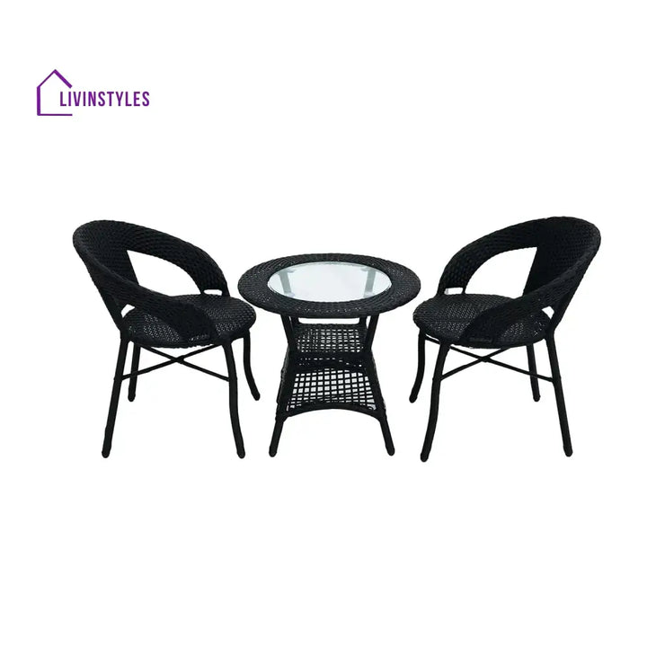 Sumire 3-Piece Outdoor Rattan Wicker Patio Bistro Set - Patio Set