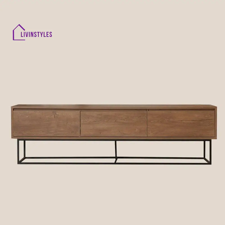 Sunny Wooden Finish Tv Unit Stand for Living Room