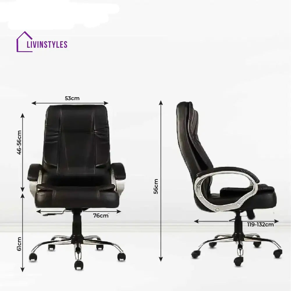 Supreme Throne Black Armrest Boss Chair