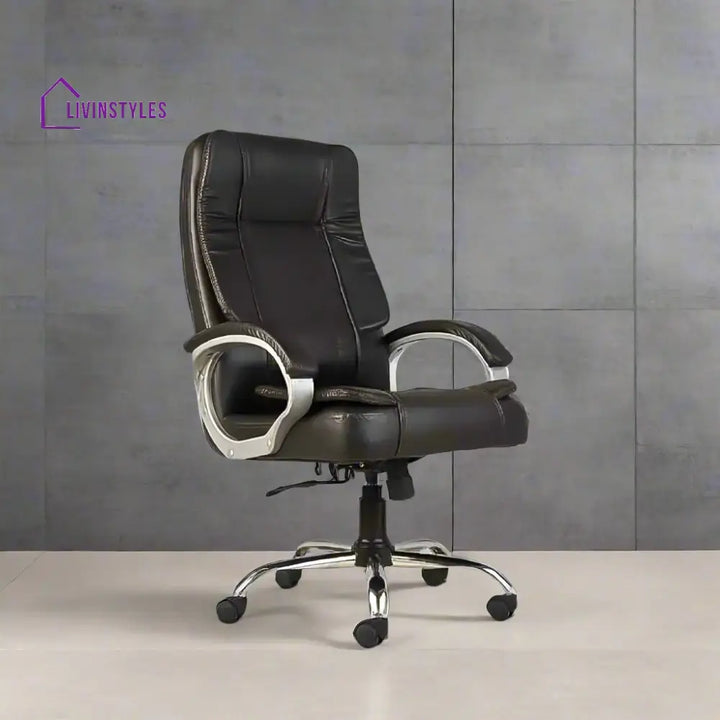 Supreme Throne Black Armrest Boss Chair