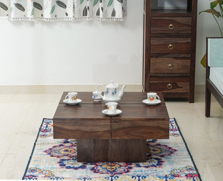 Antonina Sheesham Wood Square Coffee Table