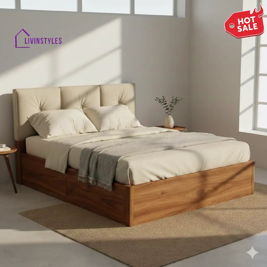 Susan Premium Sheesham Wood Bed