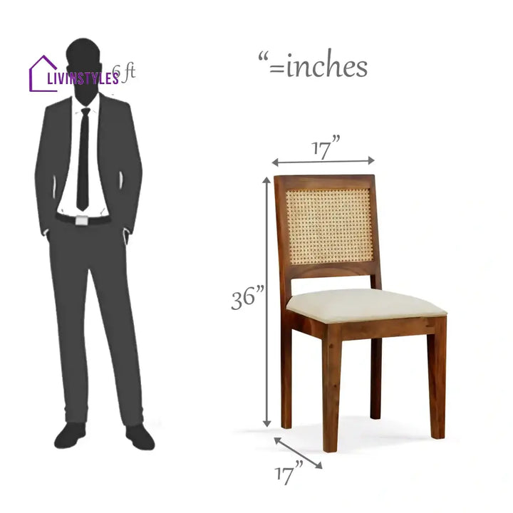 Susana Rattan Solid Wood Cane Study Table With Chair Study Table