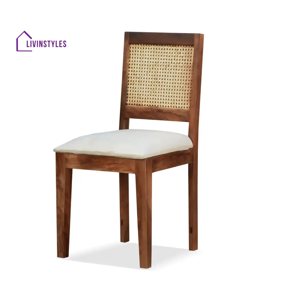 Susana Rattan Solid Wood Cane Study Table With Chair Study Table