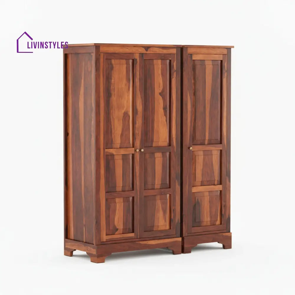 Susana Sheesham Wood 3 Door Wardrobe