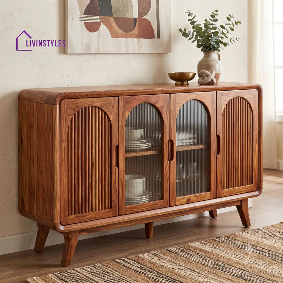Sushmitha Premium Sheesham Wood Sideboard and Cabinet for Living Room