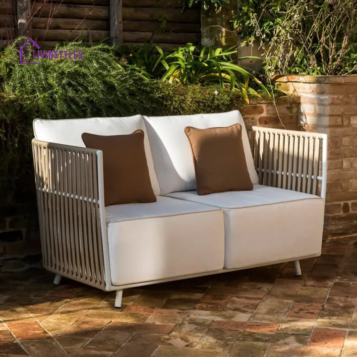Suyin All-Weather Rope 4- Seater Sofa Set With Glass Top Table - Sofa Set