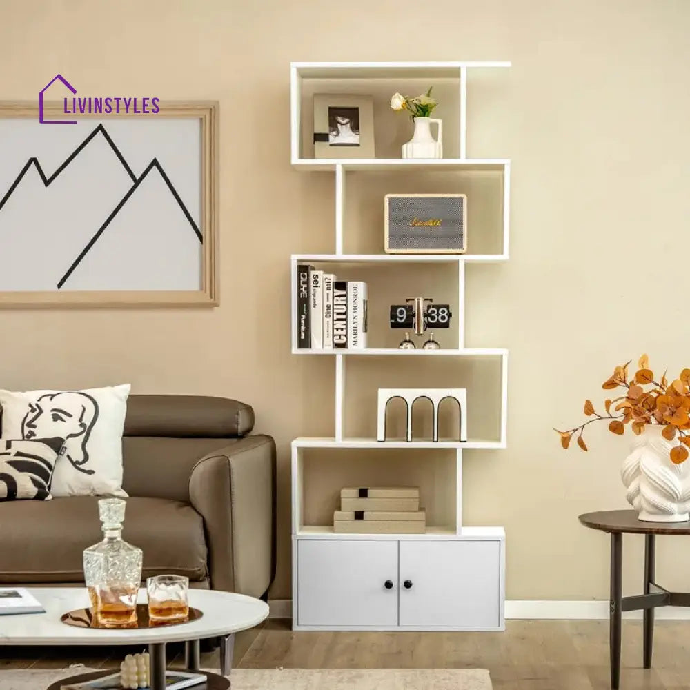 Svetlana Engineered Wood Bookshelves | Bookshelf for Living Room | Bedroom | Drawing Room | Study Room