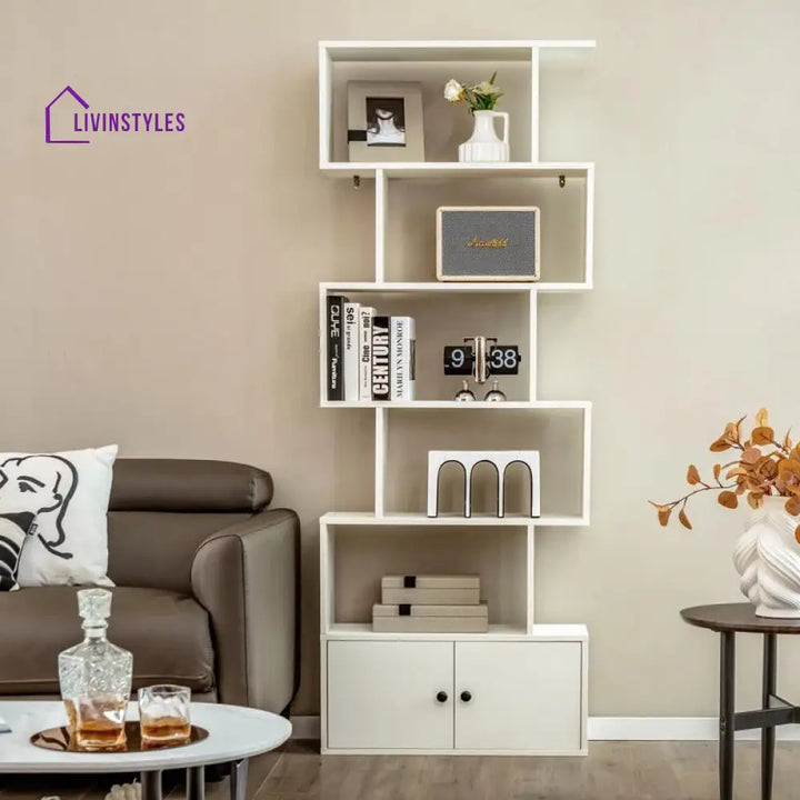 Svetlana Engineered Wood Bookshelves | Bookshelf for Living Room | Bedroom | Drawing Room | Study Room