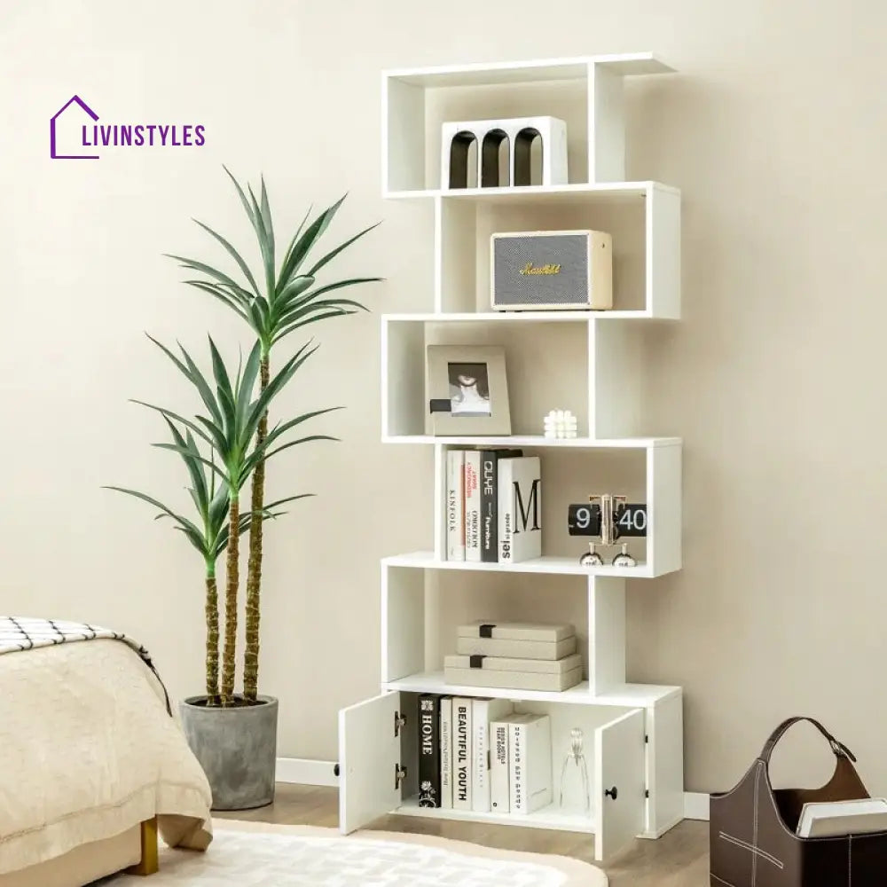 Svetlana Engineered Wood Bookshelves | Bookshelf for Living Room | Bedroom | Drawing Room | Study Room