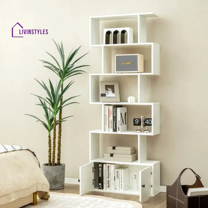 Svetlana Engineered Wood Bookshelves | Bookshelf for Living Room | Bedroom | Drawing Room | Study Room