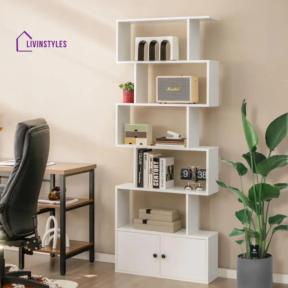 Svetlana Engineered Wood Bookshelves | Bookshelf for Living Room | Bedroom | Drawing Room | Study Room