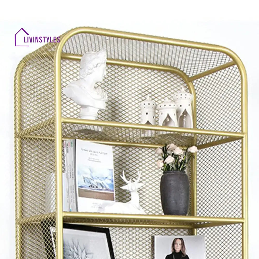 Svetlana Stainless Steel Frame Bookshelves | Storage Shelves