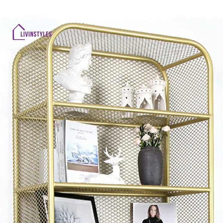 Svetlana Stainless Steel Frame Bookshelves | Storage Shelves