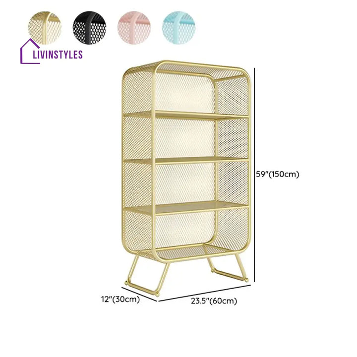 Svetlana Stainless Steel Frame Bookshelves | Storage Shelves
