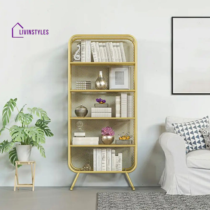 Svetlana Stainless Steel Frame Bookshelves | Storage Shelves
