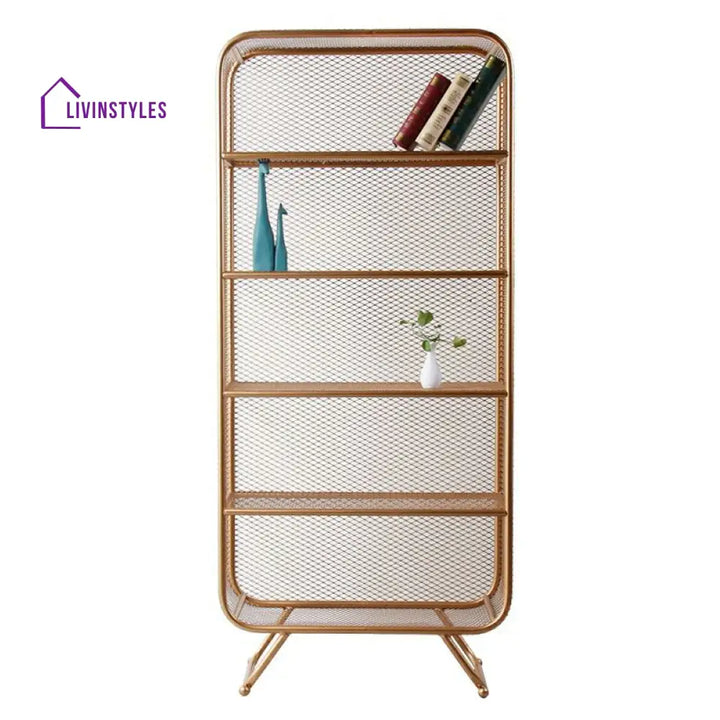 Svetlana Stainless Steel Frame Bookshelves | Storage Shelves