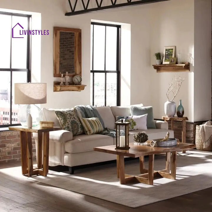 Swati Solid Wood Coffee Table for Living Room