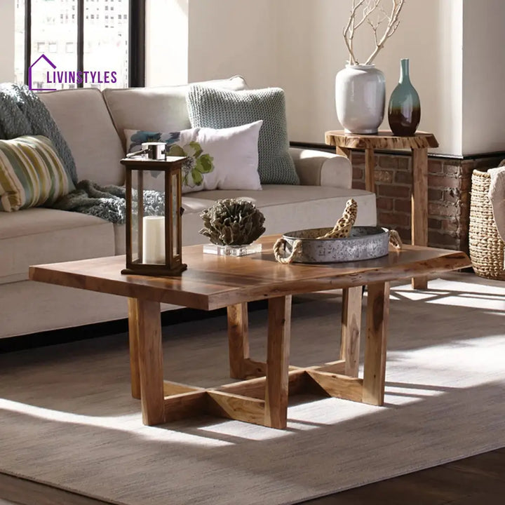 Swati Solid Wood Coffee Table for Living Room