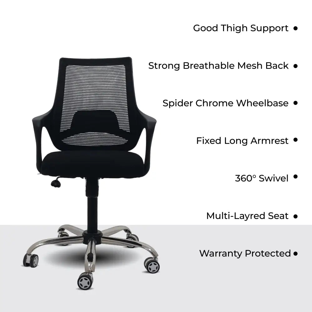 Swift Mid Back Mesh Office Chair