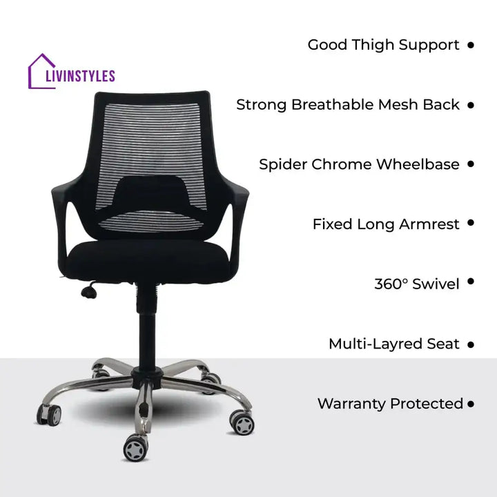 Swift Mid Back Mesh Office Chair