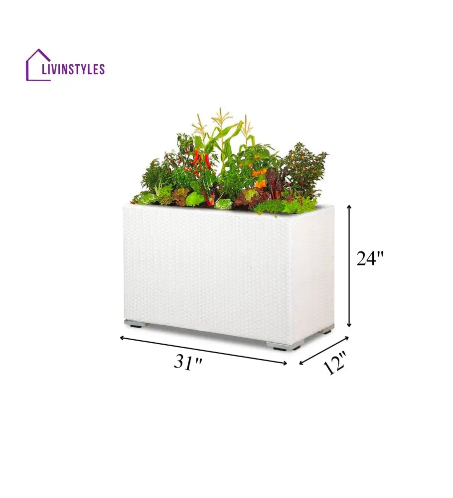 Sylvie Outdoor Wicker Planters For Garden Balcony - Planter