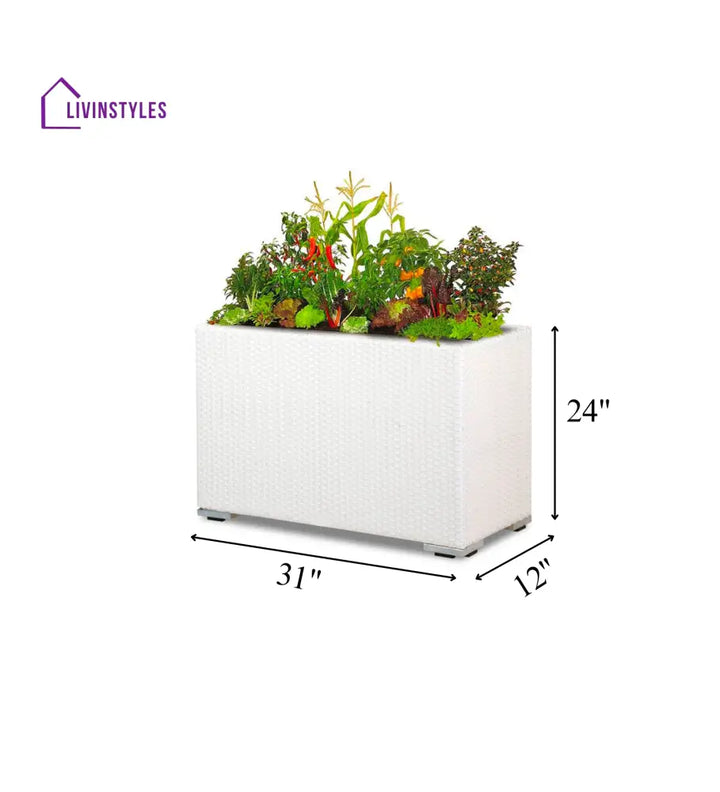 Sylvie Outdoor Wicker Planters For Garden Balcony - Planter