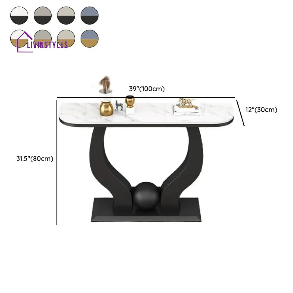 Taarush Stainless Steel Living Room Console Table